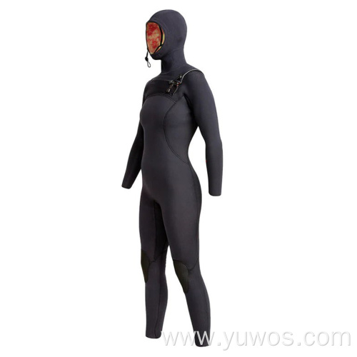 Women's 5/4mm Front Zip Hooded Full Wetsuit